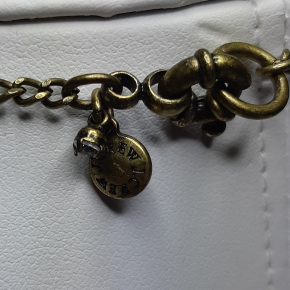 J.Crew Blue Enamel and Brass Long Necklace - Picture 3 of 3